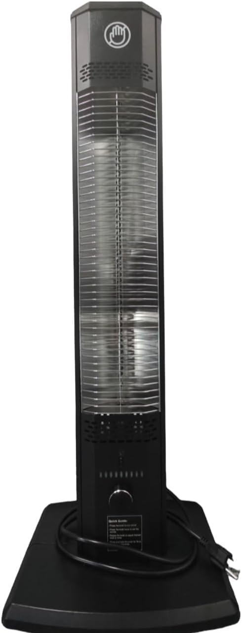 HETRAROOT Outdoor Electric Patio Heater 9 Heat Levels, 9H Timers Brown