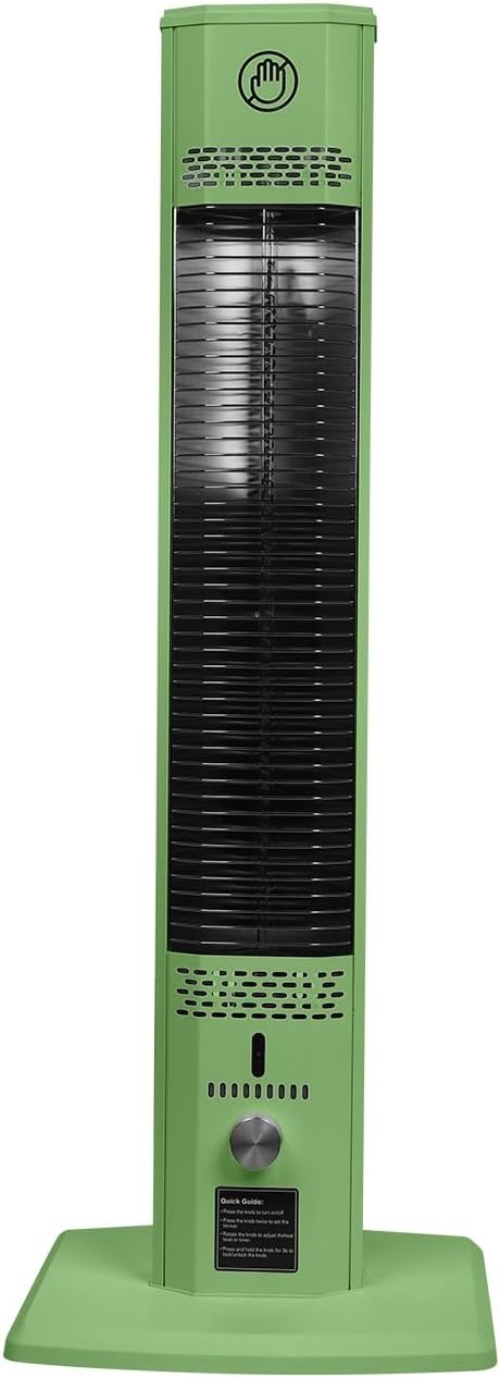 42INCH Outdoor Heater, 9 Heat Levels & Timer, Child Safety Lock, IP65 Waterproof Garage Heater, 1500W Infrared Heating,Tip-Over & Overheat Protection, Patio Heaters for Outdoor Use Indoor