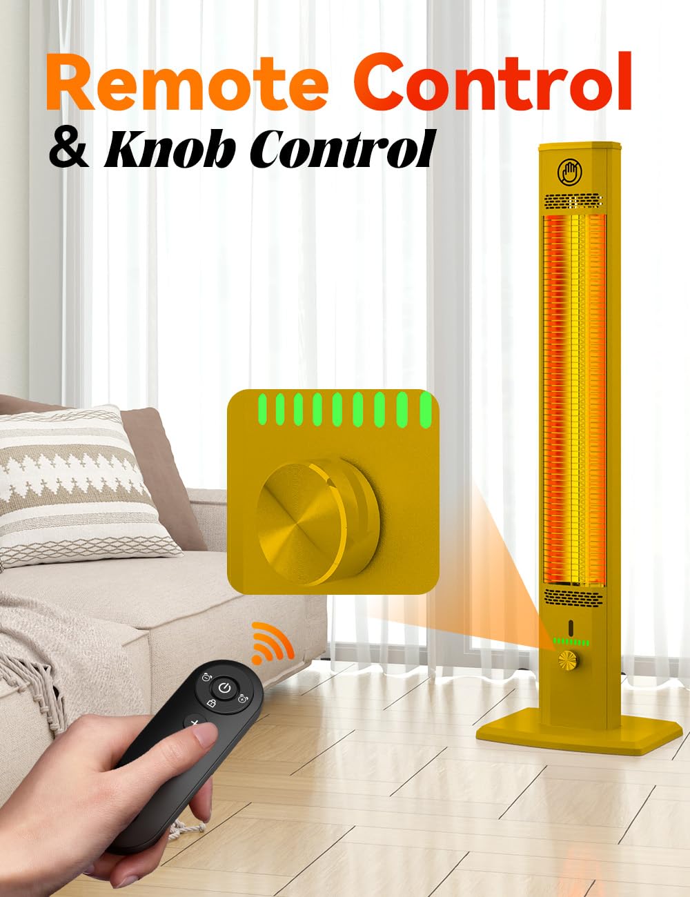 Patio Outdoor Heater - 1500W Garage Heater Indoor Use