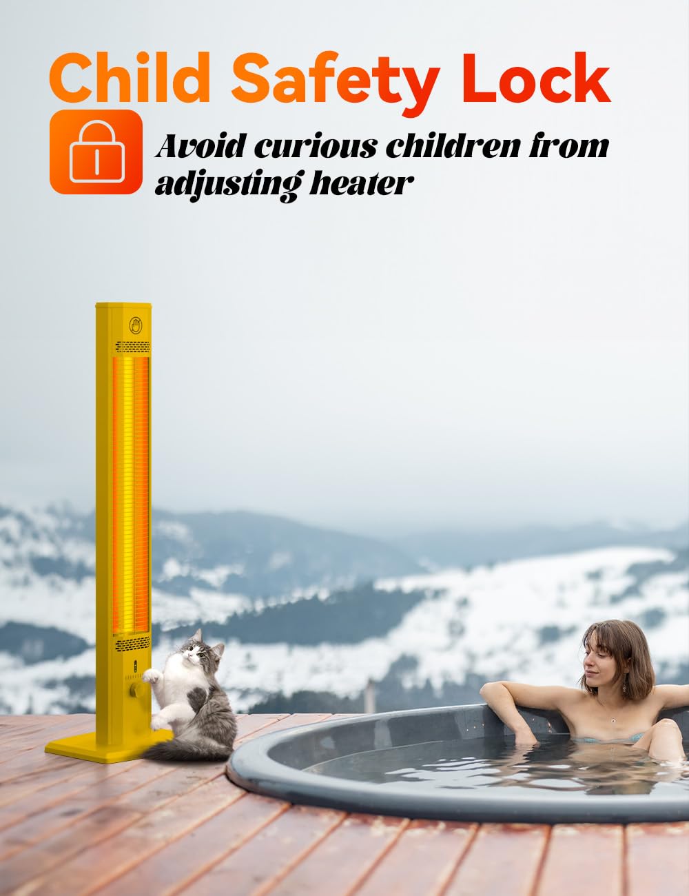 Patio Outdoor Heater - 1500W Garage Heater Indoor Use